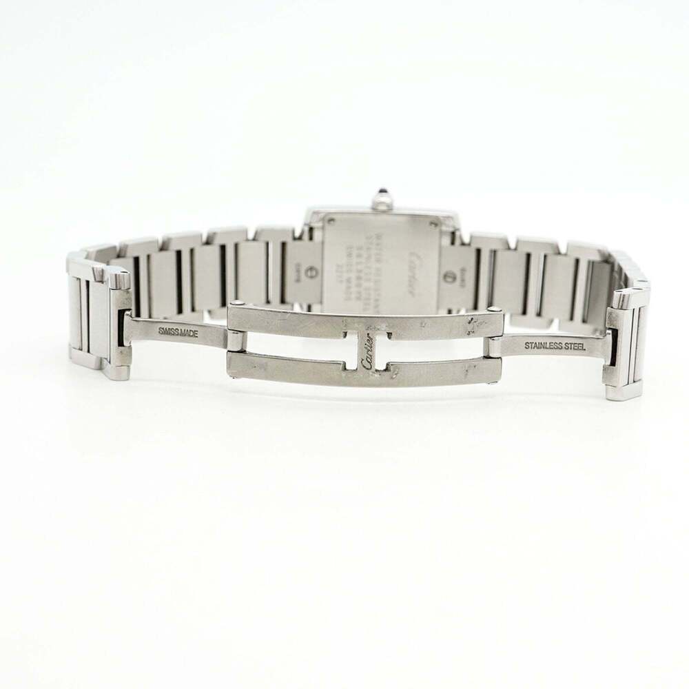 Cartier Tank Française SM W4TA0008 Ivory Dial Women's Watch - Picture 4 of 10